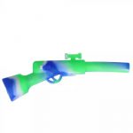 Silicone Shotgun Hand Pipe with Insert Metal Bowl