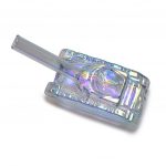 Stylish Tank Glass Hand Pipe for a Color-packed Punch