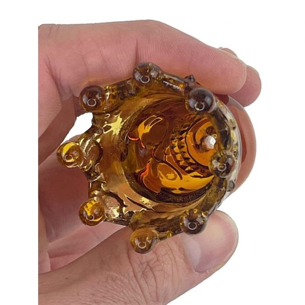 Handmade Skull & Crown Glass Bong Bowl 14mm