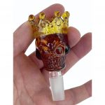 Handmade Skull & Crown Glass Bong Bowl 14mm