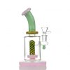 Slim Reverse 8 Showerhead Water Pipe with 14mm Male Bowl