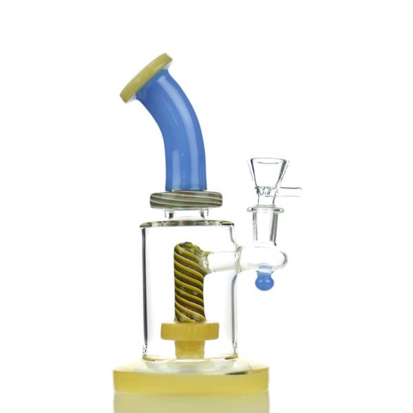 Slim Reverse 8 Showerhead Water Pipe with 14mm Male Bowl