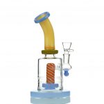 Slim Reverse 8 Showerhead Water Pipe with 14mm Male Bowl