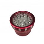 Smokey Metal Grinder 4 Part with Clear Lid 2.5 Inch Best Weed Grinders