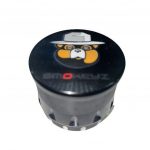 Smokey Metal Grinder 4 Part with Clear Lid 2.5 Inch Best Weed Grinders