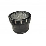 Smokey Metal Grinder 4 Part with Clear Lid 2.5 Inch Best Weed Grinders
