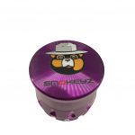 Smokey Metal Grinder 4 Part with Clear Lid 2.5 Inch Best Weed Grinders