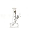 Straight Bubble Base Bong with Diffused Downstem