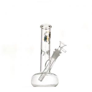 Straight Bubble Base Bong with Diffused Downstem
