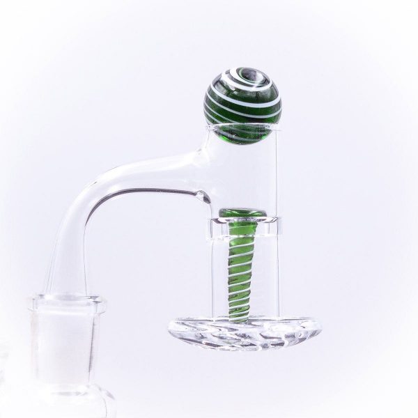 Glass Terp Screw and Marble Slurper Cap Set