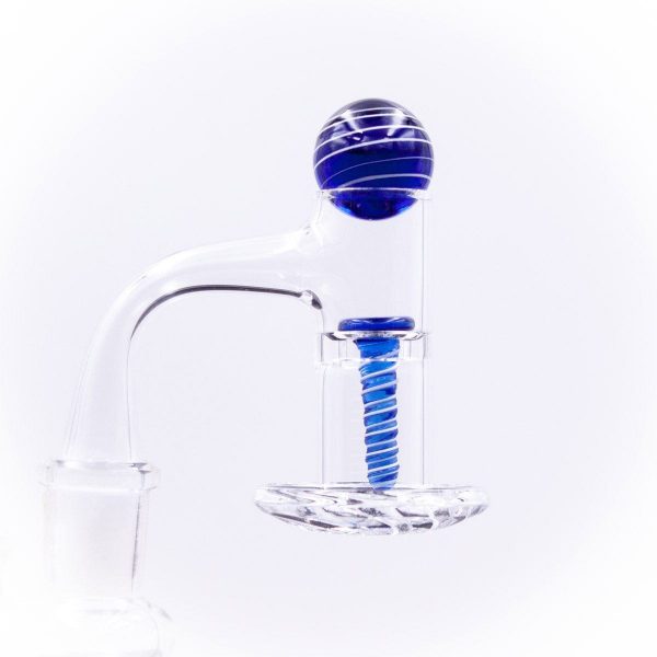Glass Terp Screw and Marble Slurper Cap Set