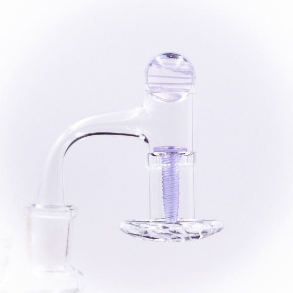 Glass Terp Screw and Marble Slurper Cap Set