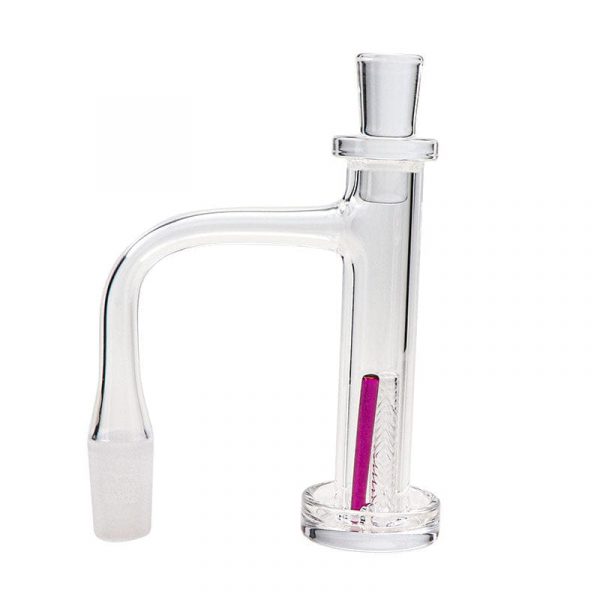 Quartz Tower Full Weld Banger Set with Quartz Cap, Quartz Pillar & Ruby Core