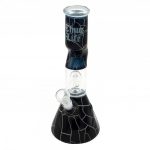 Thug Life Glass Water Pipe Black Broken Stone Design