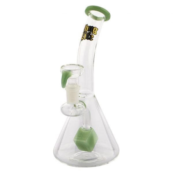 Beaker Base Glass Bong with Cube Percolator by Thug Life - Bong