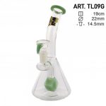 Beaker Base Glass Bong with Cube Percolator by Thug Life - Bong
