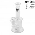 Thug Life Glass Water Pipe with Hammer Percolator
