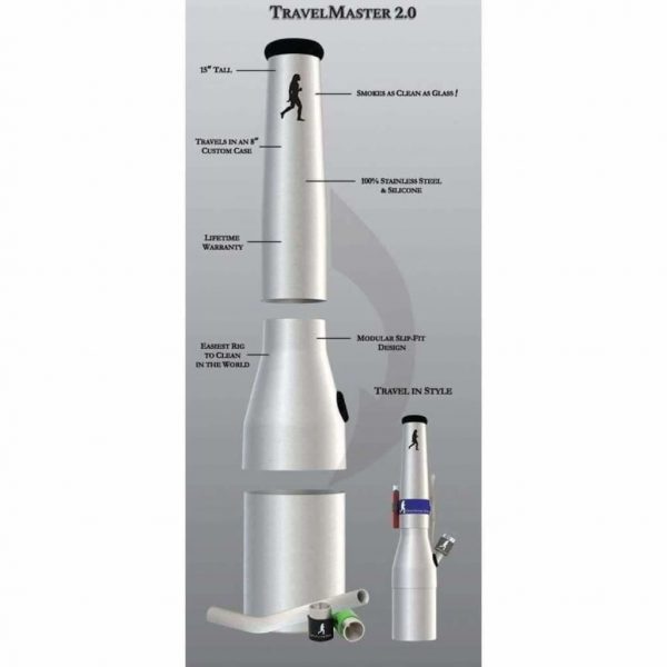 Travelmaster 2.0 Stainless Steel Travelers Bong
