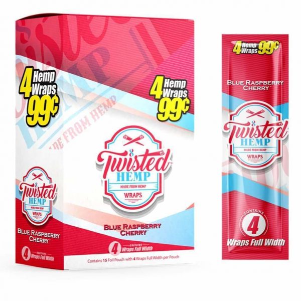 Twisted Hemp Wraps Grape Burst Tobacco Free Slow Burn
