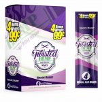 Twisted Hemp Wraps Grape Burst Tobacco Free Slow Burn