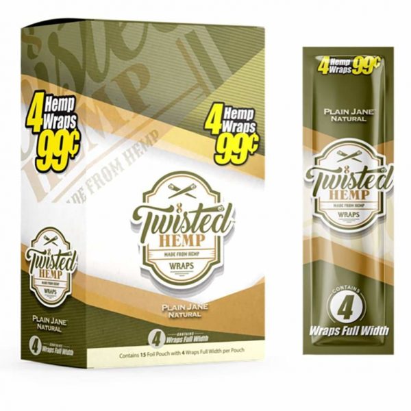 Twisted Hemp Wraps Grape Burst Tobacco Free Slow Burn