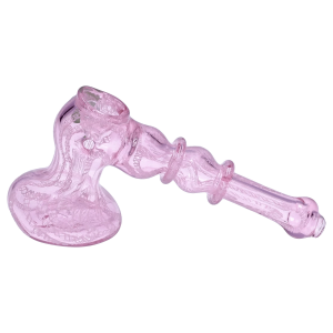 DHC Pink Twist Hammer Bubbler - 6 in.