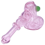 DHC Pink Twist Hammer Bubbler - 6 in.