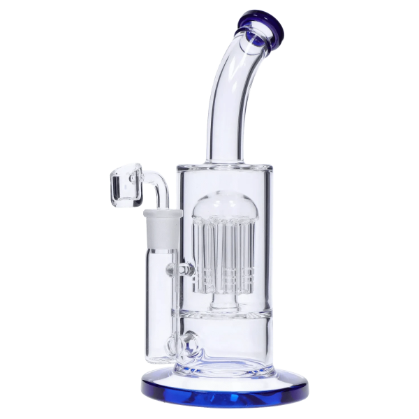 DHC Bent Neck with Tree Perc Dab Rig - 9 in.