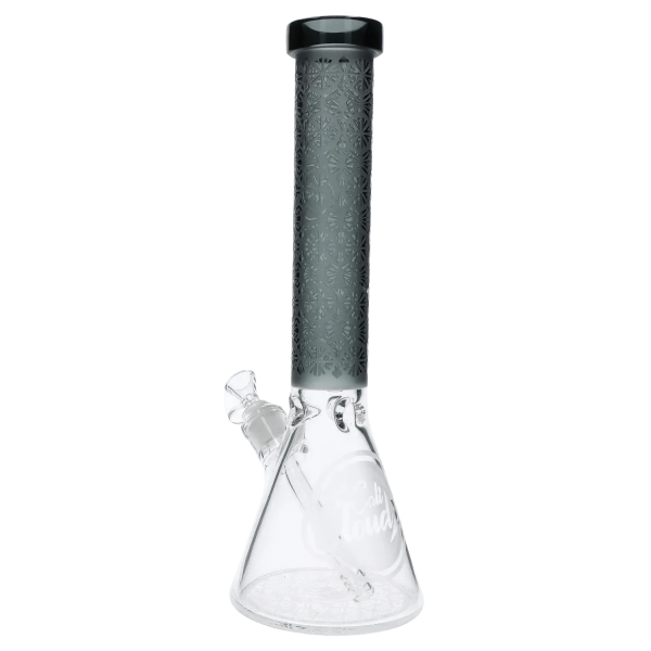 Patterned Printed w/ Coloured Tube Beaker - Black - 14 in.