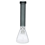 Patterned Printed w/ Coloured Tube Beaker - Black - 14 in.