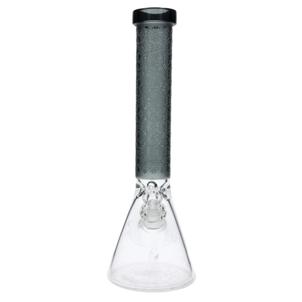 Patterned Printed w/ Coloured Tube Beaker - Black - 14 in.