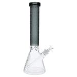 Patterned Printed w/ Coloured Tube Beaker - Black - 14 in.