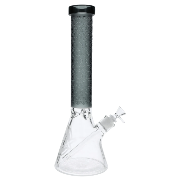 Patterned Printed w/ Coloured Tube Beaker - Black - 14 in.