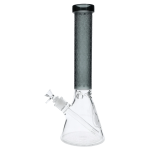 Patterned Printed w/ Coloured Tube Beaker - Black - 14 in.