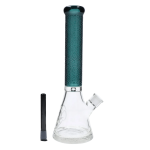 Patterned Printed w/ Coloured Tube Beaker - Green - 14 in.