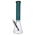 Patterned Printed w/ Coloured Tube Beaker - Green - 14 in.