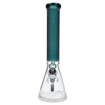 Patterned Printed w/ Coloured Tube Beaker - Green - 14 in.