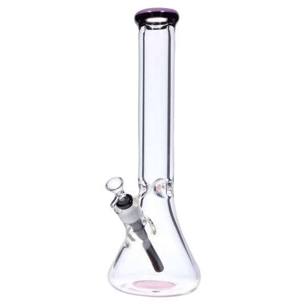 Smoke Cartel 9mm Beaker w/ Color Ring Bong - 16 in.