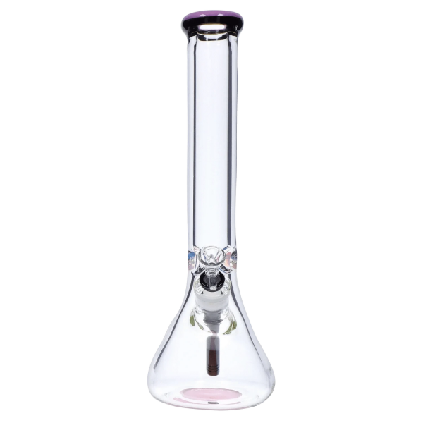 Smoke Cartel 9mm Beaker w/ Color Ring Bong - 16 in.