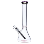 Smoke Cartel 9mm Beaker w/ Color Ring Bong - 16 in.