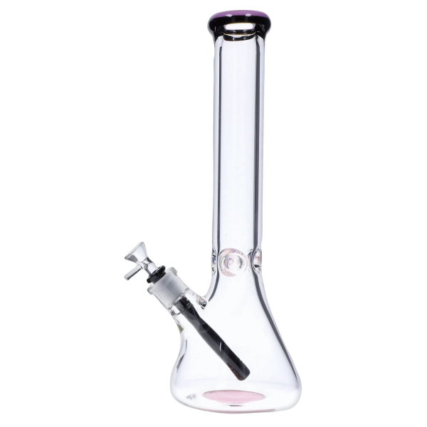 Smoke Cartel 9mm Beaker w/ Color Ring Bong - 16 in.