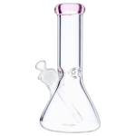 DHC Beaker with Color Mouthpiece & Ice Pinch Bong - 10 in.