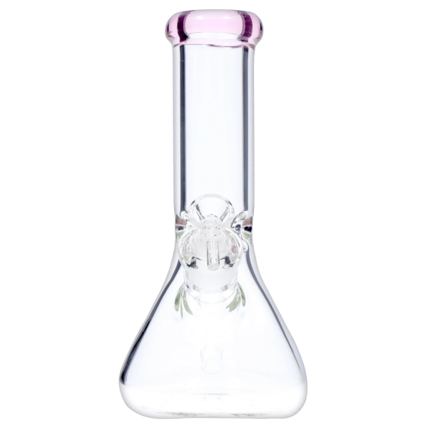 DHC Beaker with Color Mouthpiece & Ice Pinch Bong - 10 in.