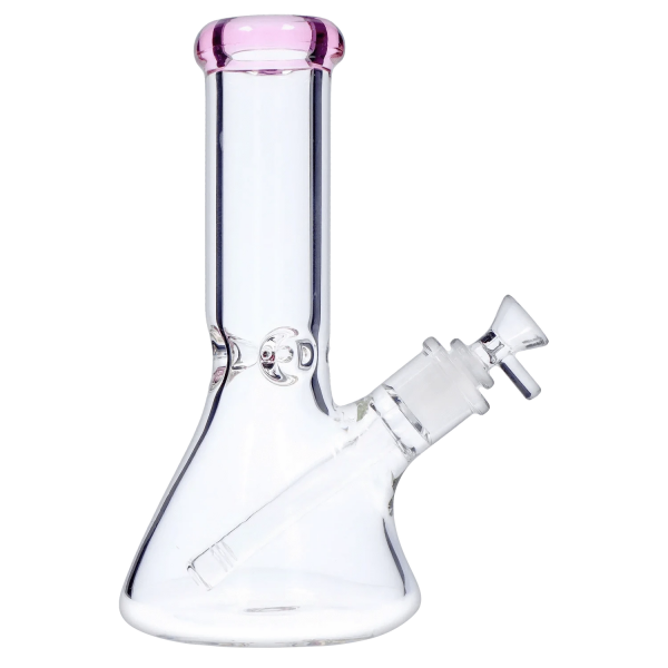 DHC Beaker with Color Mouthpiece & Ice Pinch Bong - 10 in.