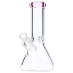 DHC Beaker with Color Mouthpiece & Ice Pinch Bong - 10 in.