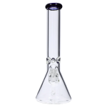 Smoke Cartel Beaker with Color Mouthpiece & Ice Pinch Bong - 14 in.