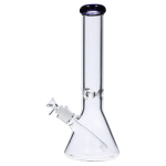 Smoke Cartel Beaker with Color Mouthpiece & Ice Pinch Bong - 14 in.