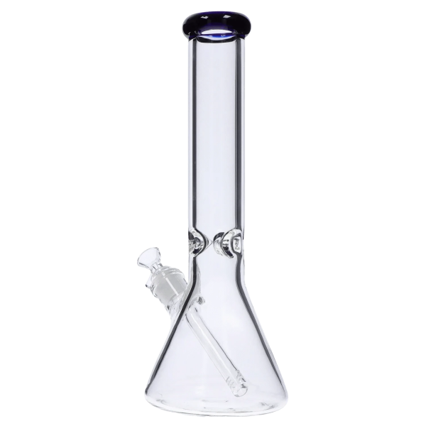 Smoke Cartel Beaker with Color Mouthpiece & Ice Pinch Bong - 14 in.