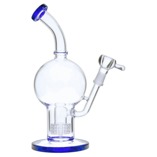 Smoke Cartel Bent Neck Ball w/ Matrix Perc Bong - 10 in.