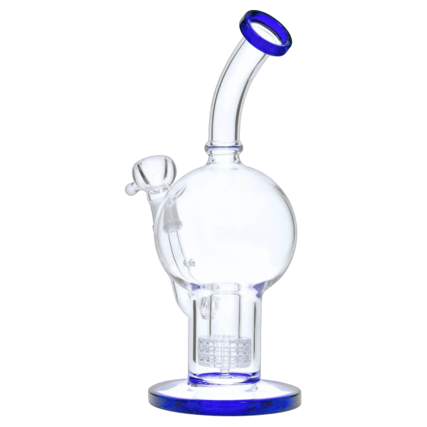 Smoke Cartel Bent Neck Ball w/ Matrix Perc Bong - 10 in.